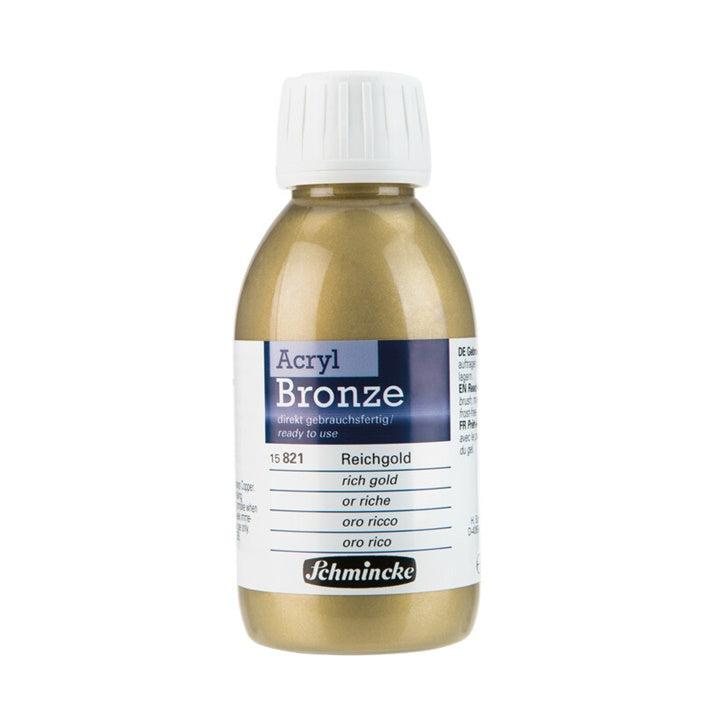 bronz acrilic metalizat acryl bronze schmincke 150 ml diverse culori