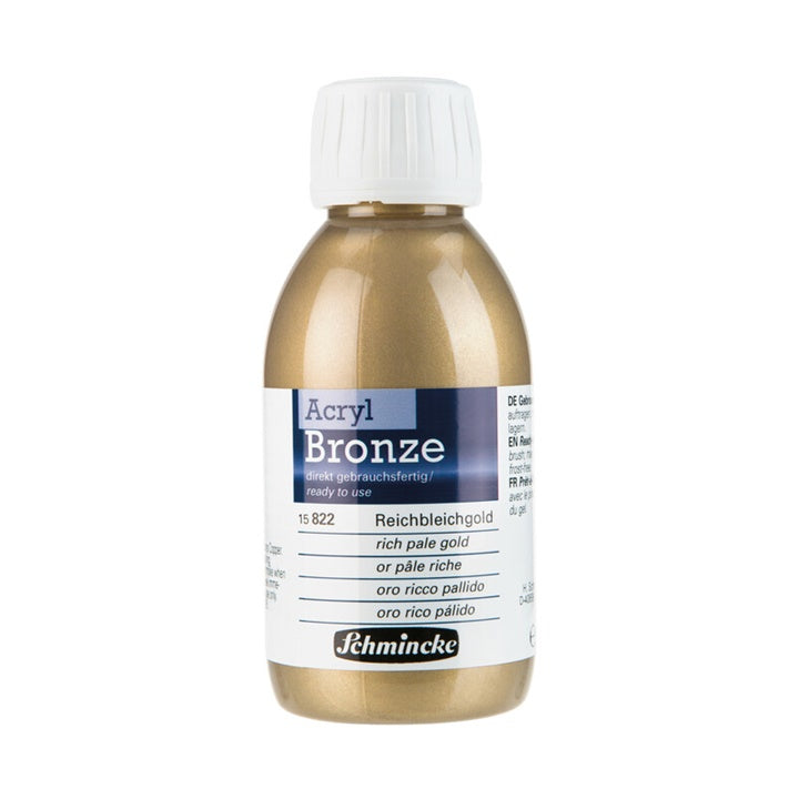 bronz acrilic metalizat acryl bronze schmincke 150 ml diverse culori