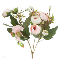 buchet de camelii artificiale pulbere roz 29 cm ro dpcdpza 178