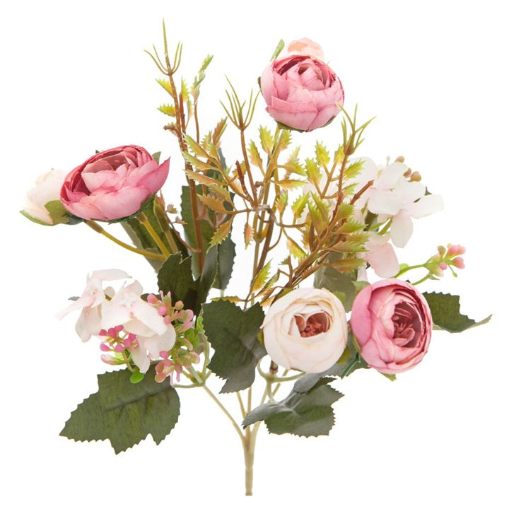 buchet de camelii artificiale roz 29 cm ro dpcdpza 179