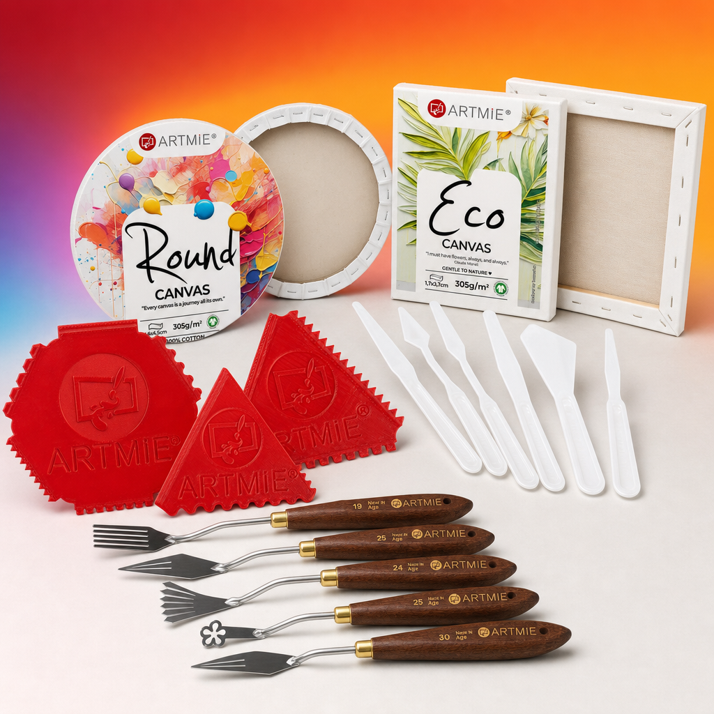ARTMIE Spatulă/pieptene reciclabilă 6 în 1