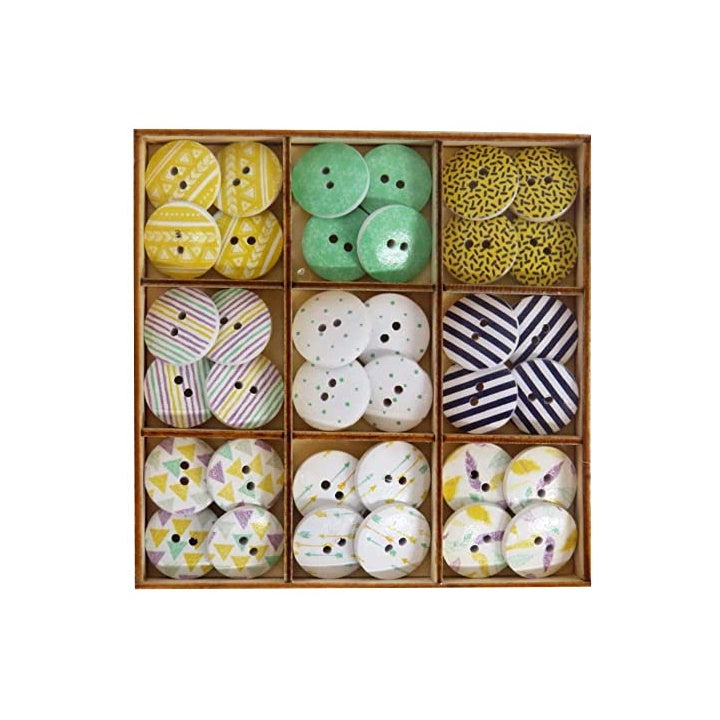 Butoane din lemn Craft Sensations 36 buc