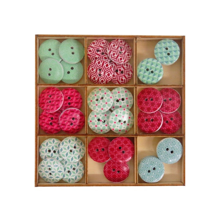 Butoane din lemn Craft Sensations 36 buc - Set 3