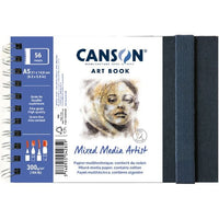 Caiet de schițe CANSON Mix Media Art Book 300 g 56F 14 x 21 cm cu copertă cartonată