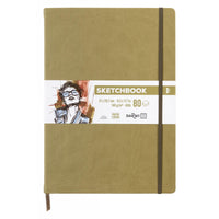 Caiet de schițe DARWI Khaki A4, 140 g/m², 80 file