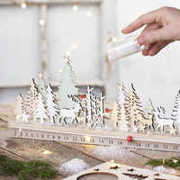 calendar de advent din lemn numaratoare inversa 40 cm