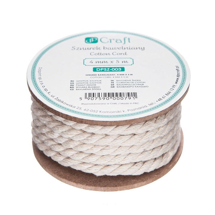 canepa din bumbac 4 mm x 5 m ro dpcdpsz 003