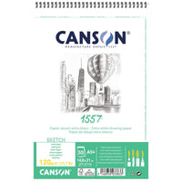 CANSON 1557 bloc de schițe 120 g/m² A5 30 file cu spirală