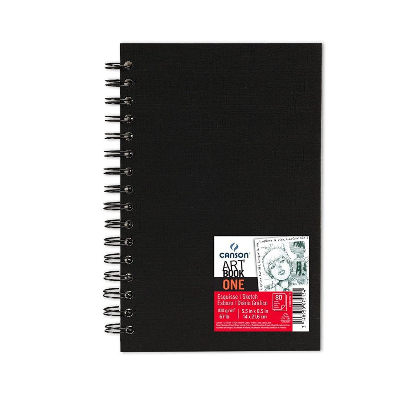 CANSON Canson Art Book One bloc de schițe 100 g 80F 21,6 x 27,9 cm legătură cu spirale