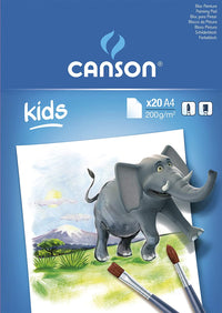 Bloc de desen CANSON Kids 200 g/m² 20 file A4 lipit