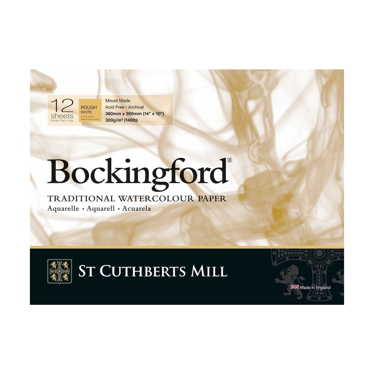 CANSON St Cuthberts Bockingford bloc acuarelă Rough 300 g/m² - 12 file, diverse dimensiuni