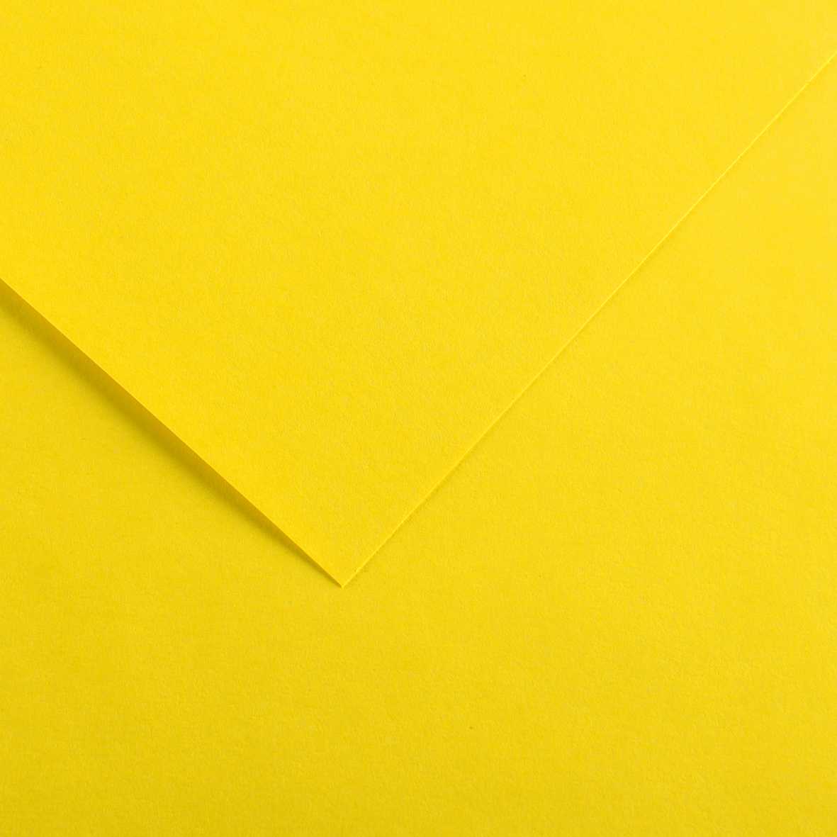 Hârtie colorată CANSON Vivaldi A3 185 g - 50F – Galben Canar 4