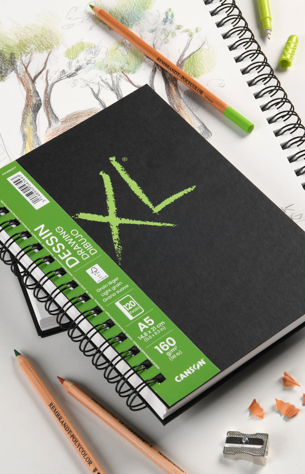Bloc de desen Canson XL Drawing 160 g/m² 120 file A4