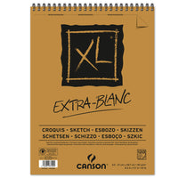 Bloc de schițe CANSON XL Extra Blanc 90 g/m² 120 file A4 spirală sus