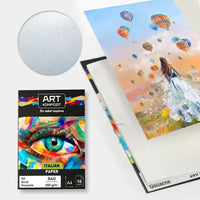 canvas texture paper block a4 10 foi 280g m2 ro kztppr280