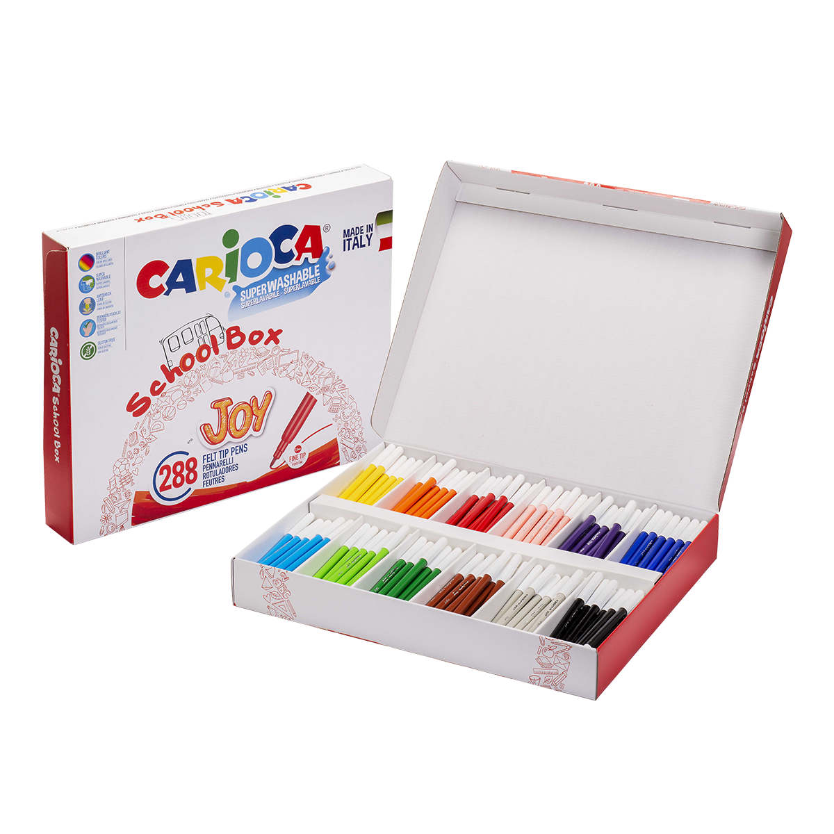 Carioca carioci pachet școlar, mix de culori