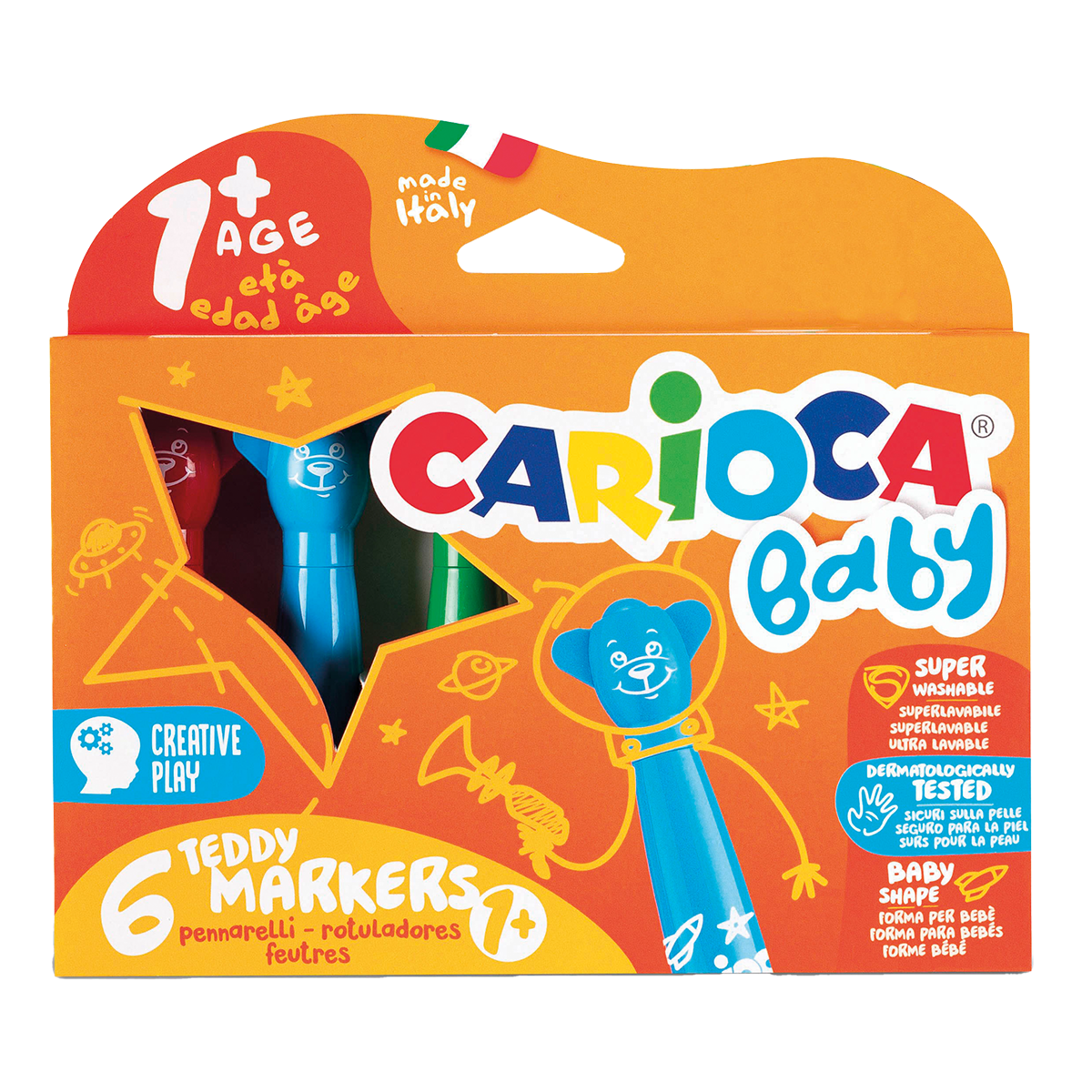 Carioca carioci Baby vârf rotund, culori asortate