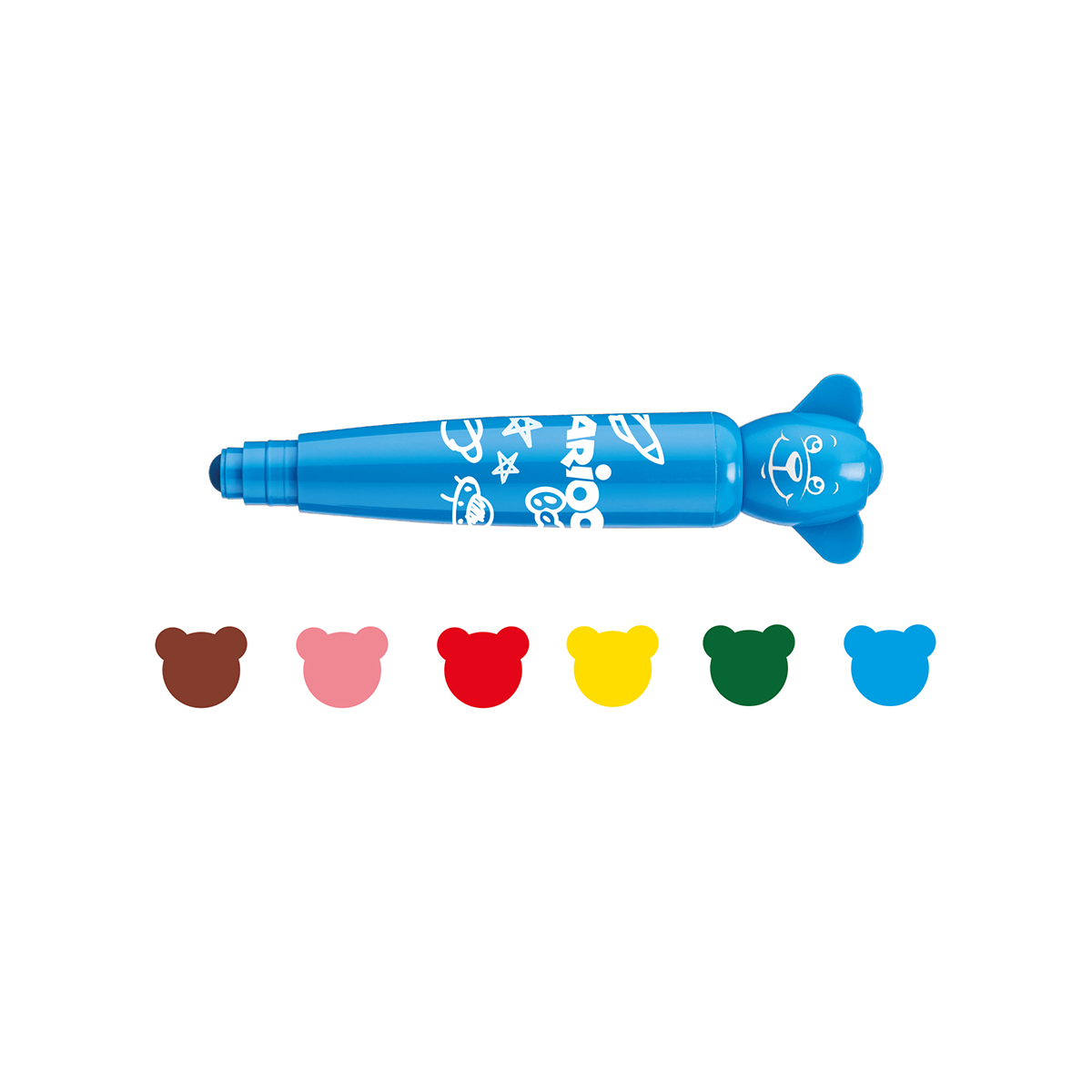 Carioca carioci Baby vârf rotund, culori asortate