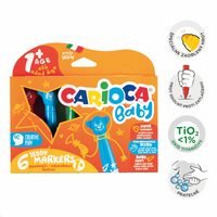 Carioca carioci Baby vârf rotund, culori asortate