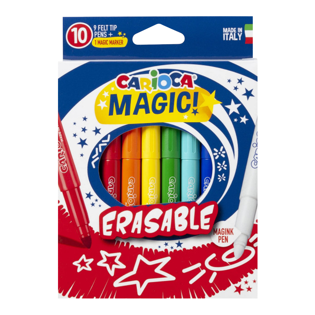 Carioca carioci magice - lavabile/ștergătoare, 10 buc, culori mixte
