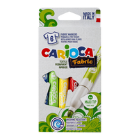 Carioca carioci pentru textile, vârf maxi, mix de culori