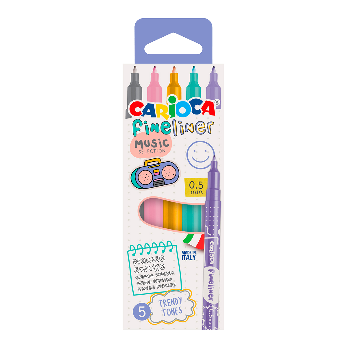 Carioca Fineliner 0,5 mm, mix culori