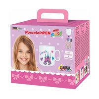 carioca pentru portelan pentru fete kreul set 4 buc cu cana ro krl16360