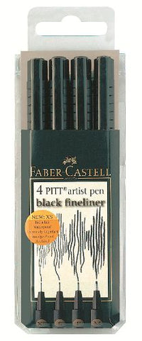 carioci art pen pitt set 4 xs s f m negru ro fbc167115