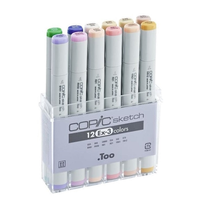 carioci copic sketch ex 3 set de 12 produse ro hmdcop21075413