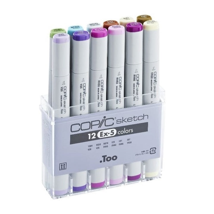 carioci copic sketch ex 5 set de 12 produse ro hmdcop21075411