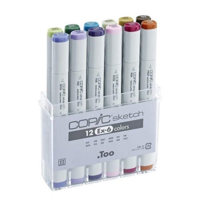 carioci copic sketch ex 6 set de 12 produse ro hmdcop21075410