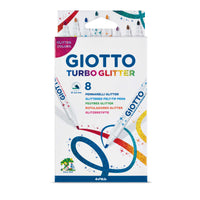Carioci cu sclipici GIOTTO Turbo Glitter 8 buc - 2,8 mm