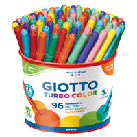 Carioci GIOTTO Turbo Color subțiri 96 buc