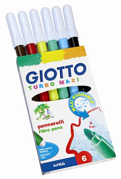 carioci giotto turbo maxi 6 culori ro gio453000