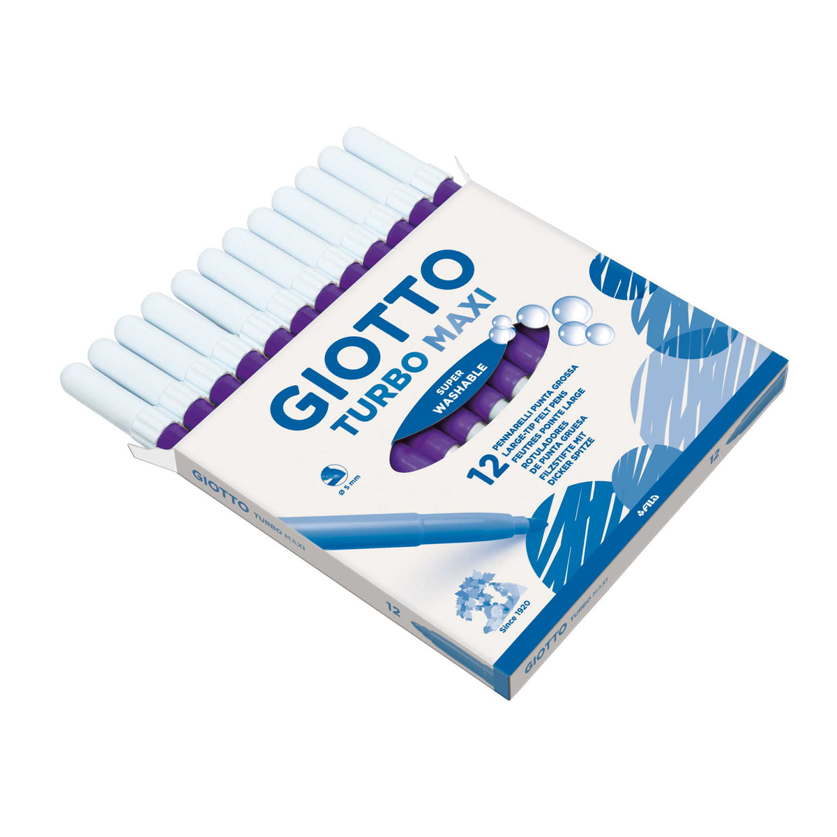 Carioci groase lavabile GIOTTO Turbo Maxi 5 mm – violet