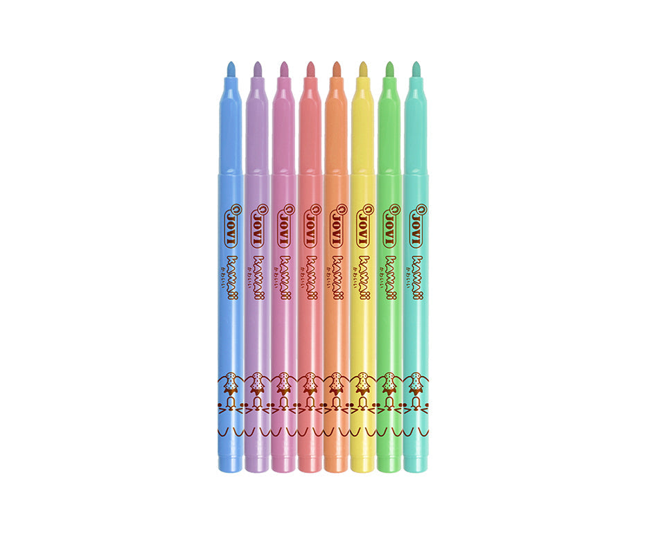 Carioci pentru copii JOVI Kawaii / set 8 buc - 3 mm