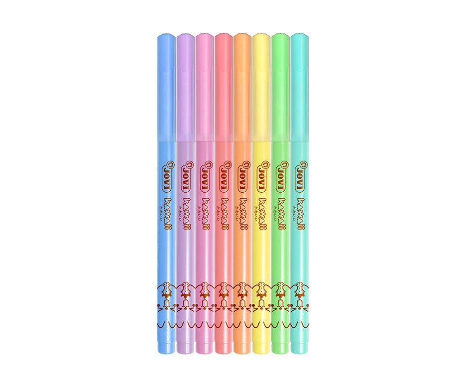 Carioci pentru copii JOVI Kawaii / set 8 buc - 3 mm