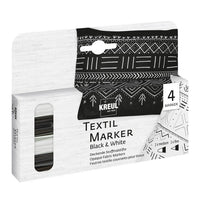 carioci pentru textile black and white kreul ro krl92751