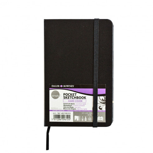 Carnet de schițe de buzunar DALER ROWNEY Simply cu cotor lipit 100 g/m² - 72 file