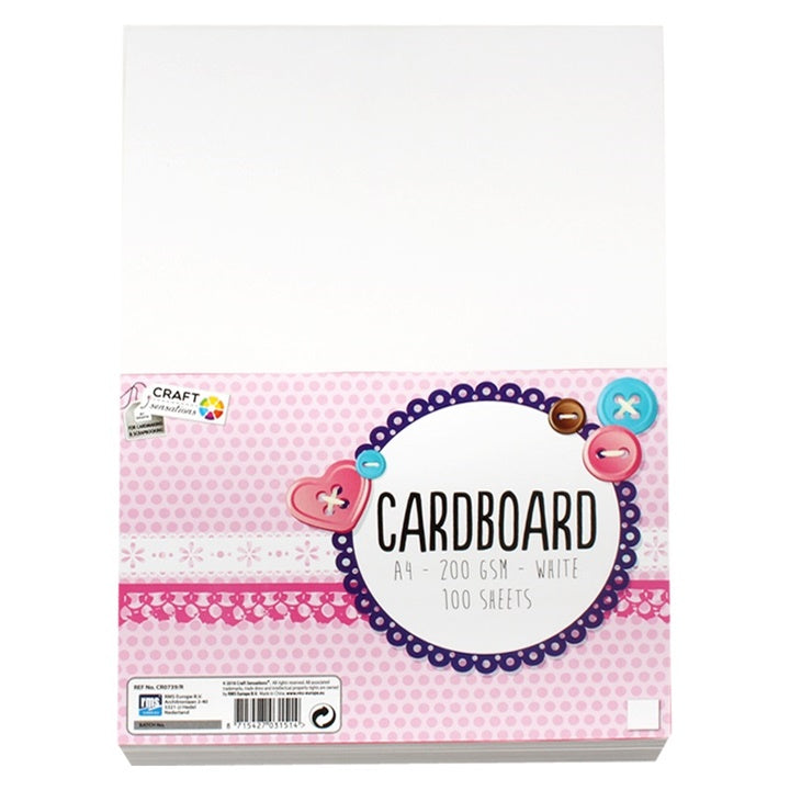 carton creativ craft sensations a4 white 100 buc ro rmscr0739r