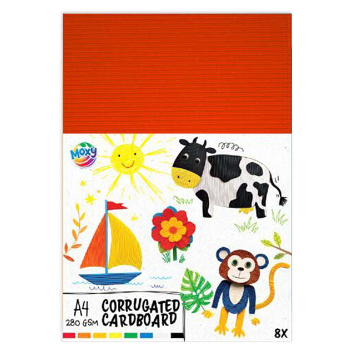 carton ondulat a4 mix 8 culori 8 foi ro rms110014