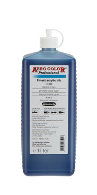 Cerneală acrilică Schmincke AERO COLOR Professional 1 l – 405 Albastru cyan primar