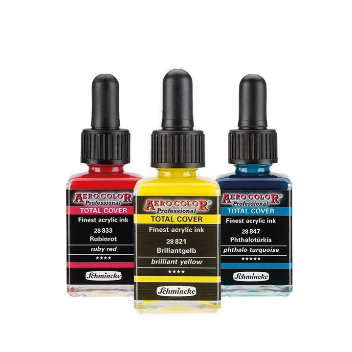 cerneala acrilica schmincke aero color professional total cover 28 ml diverse culori