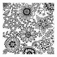 CERNIT textură polimerică 90x90 mm - flori 2