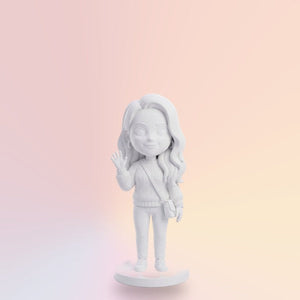 Figurină 3D albă 18 cm