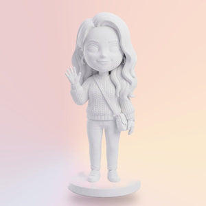 Figurină 3D albă 25 cm
