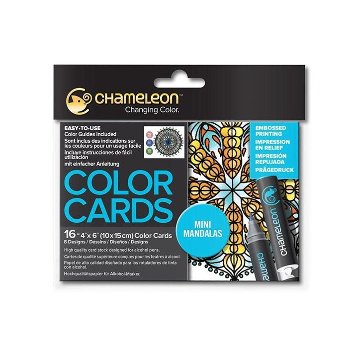 color card chameleon mini mandalas 16 buc ro hmdcc0107
