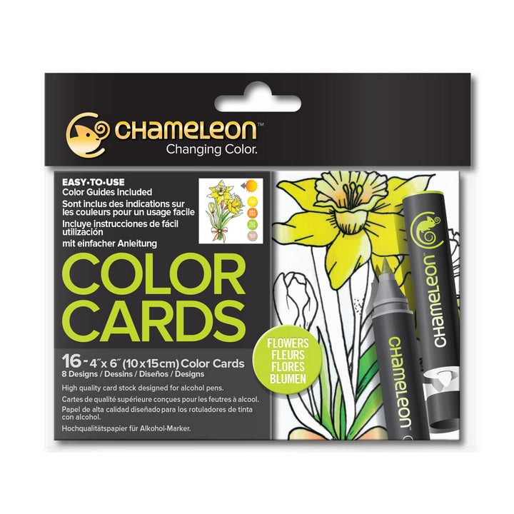 color cards chameleon flowers 16 buc ro hmdcc0102