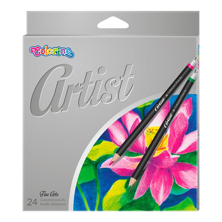 colorino artist round creioane colorate 24 count ro clrr65221ptr