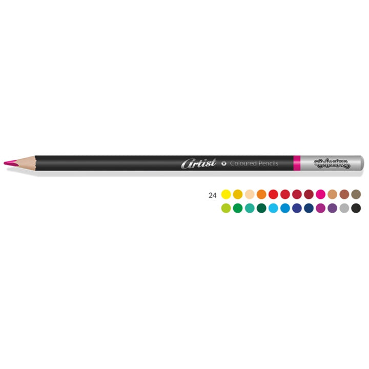 colorino artist round creioane colorate 24 count ro clrr65221ptr